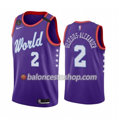 Camiseta Hombre NBA Oklahoma City Thunder Shai Gilgeous-Alexander 2 Nike 2020 Rising Star Swingman